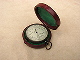J Lizars pocket barometer & altimeter with Conacher inscription 